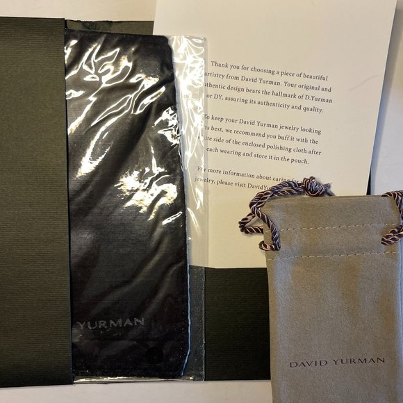 DAVID YURMAN Expandable Crossover X Silver Diamond Ring DY227 - Picture 9 of 10